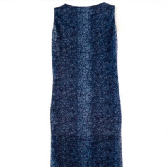 Blushe Impressions Blue Paisley Sleeveless Maxi 1X - Picture 2 of 3